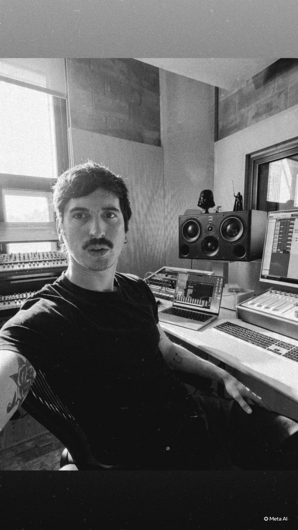 Cherno Rojkin en su estudio de grabación